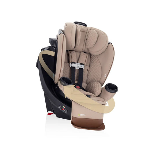 Evenflo Gold: Revolve 360 Extend Rotational All-in-One Car Seat – Champagne (Limited Edition)
