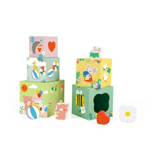 Classic World Forest Stacking Cubes