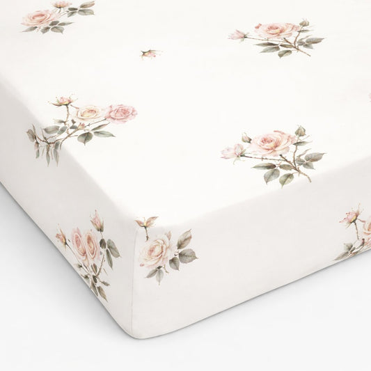 Koell: Cotton Sheet from the "Tea Roses" Collection