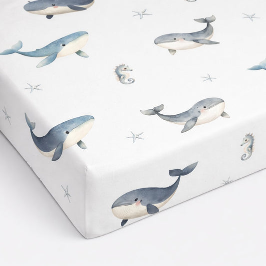 Koell: Cotton Sheet from the "Whales" Collection