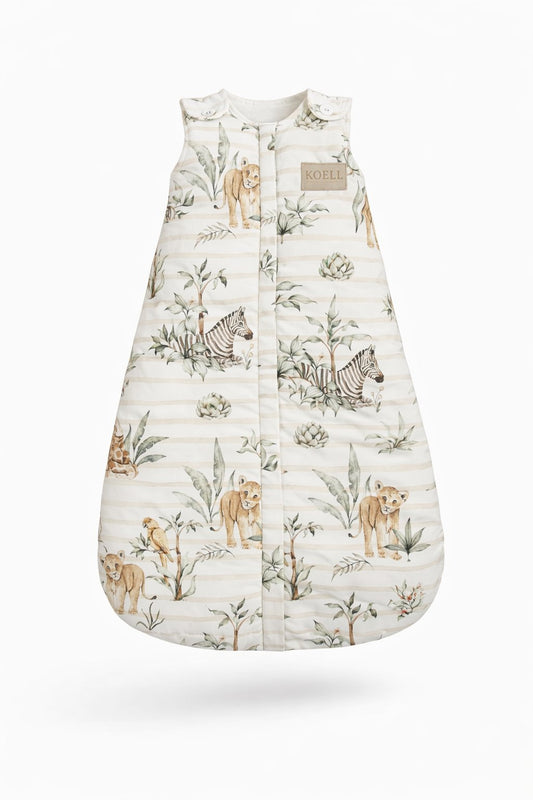KOELL: Safari Collection - Baby Sleeping Bag for Crib (0–9 Months | 1.0 TOG)