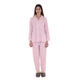 Babybuzz pink velvet matching mommy and me pajama set (Size Large) with white dot print, featuring 100% cotton nursing pajamas and newborn sleepsuit.
