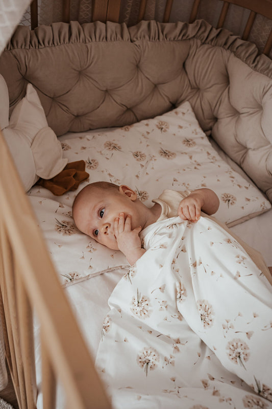 Koell: Premium Bedding Set with Filling - "Dandelions"