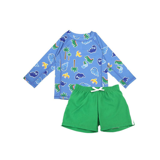 Zoocchini Baby/Toddler Boys Swim Top & Swim Shorts Set - Devin the Dino & Friends