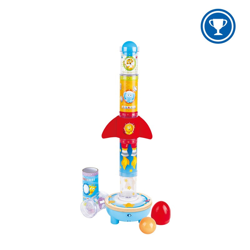 Hape Rocket Ball Air Stacker - Blast Off to Fun with This Award-Winning Toy!