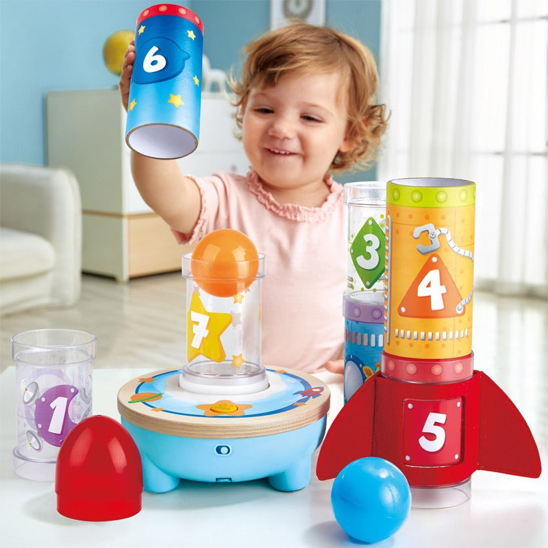 Hape Rocket Ball Air Stacker - Blast Off to Fun with This Award-Winning Toy!