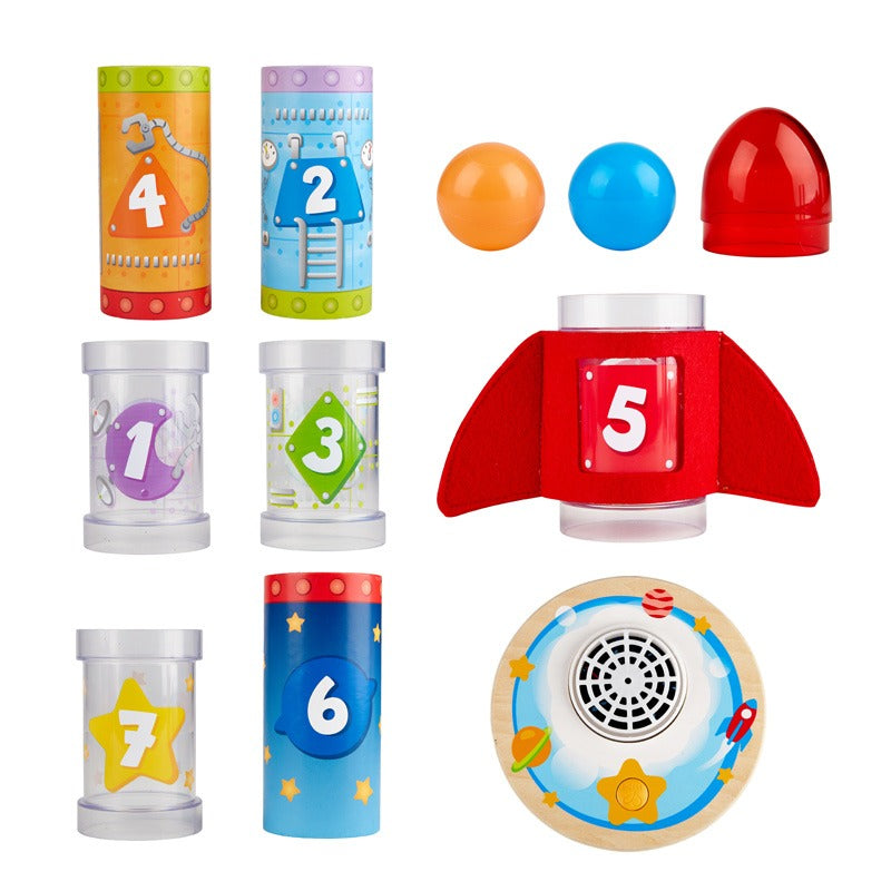 Hape Rocket Ball Air Stacker - Blast Off to Fun with This Award-Winning Toy!