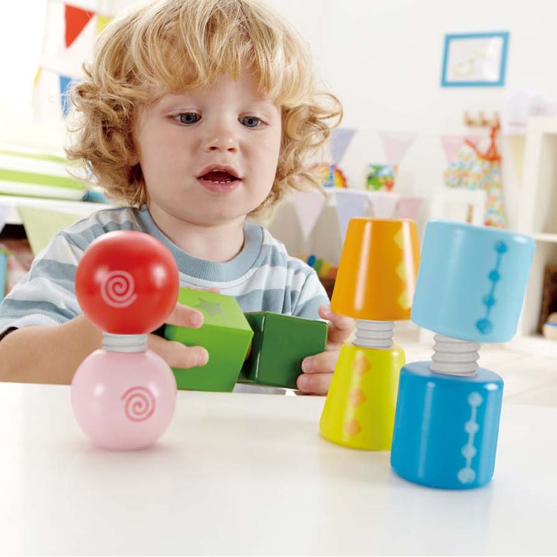 Hape Twist & Turnables - A Colorful and Engaging Building Toy!