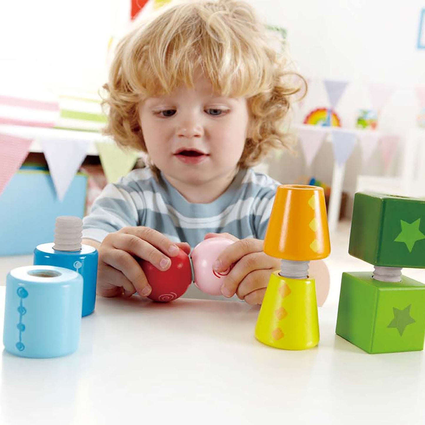 Hape Twist & Turnables - A Colorful and Engaging Building Toy!