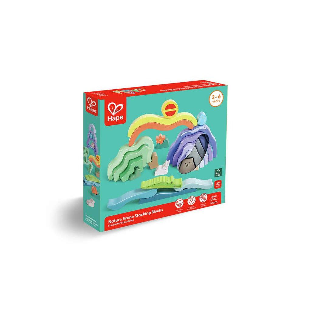 Hape Nature Scene Stacking Blocks: Build a World of Imagination