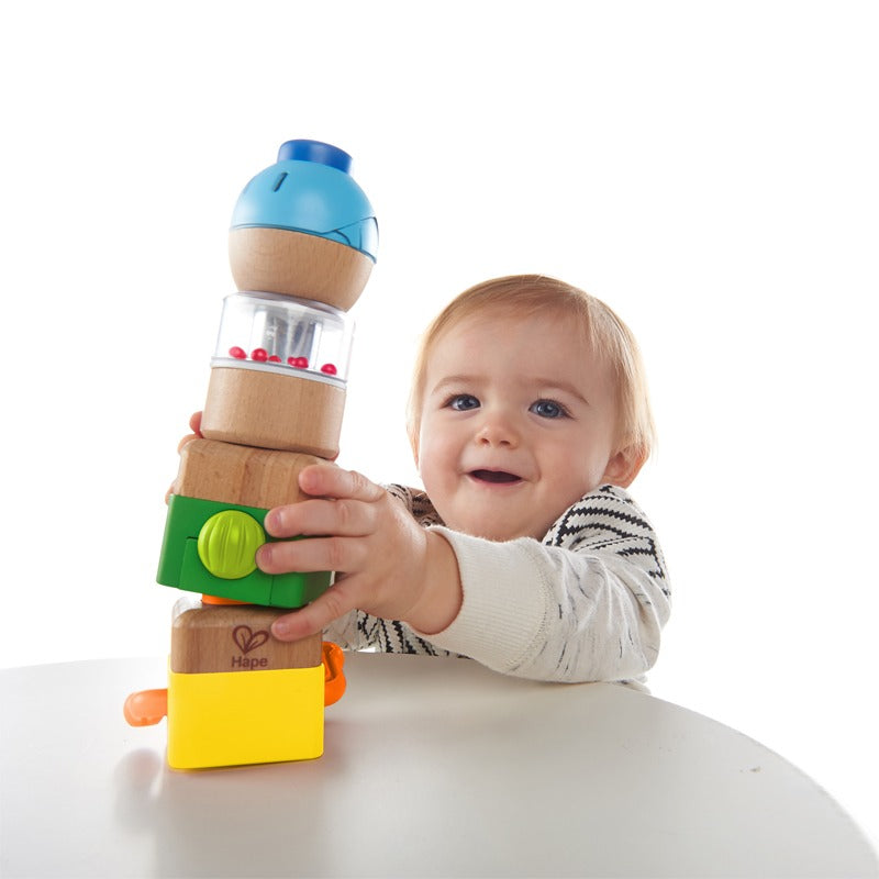 Hape Four Fundamentals Wooden Sensory Set - Nurture Your Child's Development!