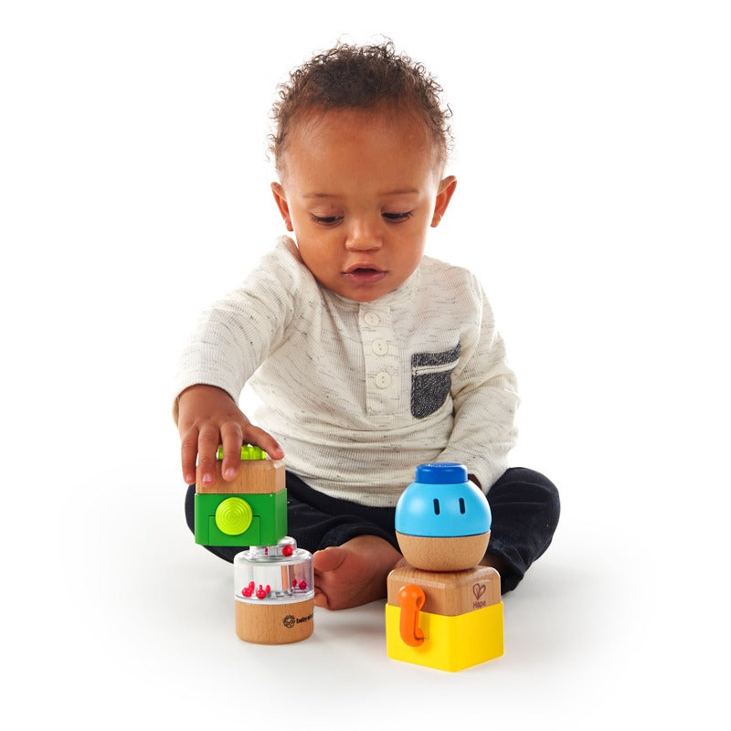 Hape Four Fundamentals Wooden Sensory Set - Nurture Your Child's Development!