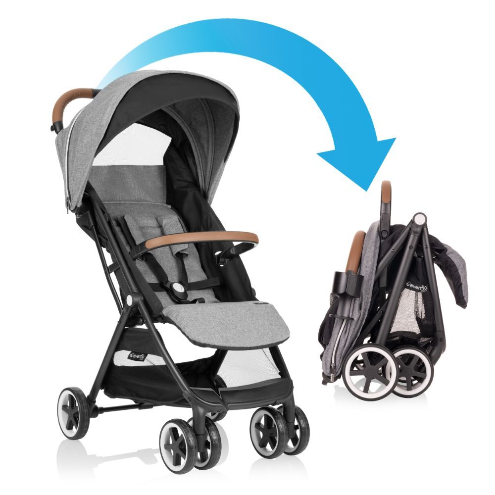 Evenflo Gold Otto Self-Folding Stroller Moonstone Gray