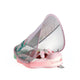 Mambobaby Non-Inflatable Chest Baby Float with Canopy - Flamingo