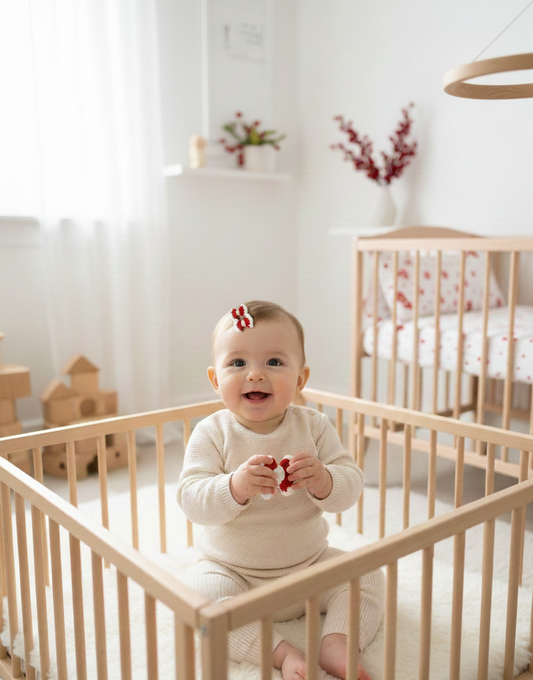 Handcrafted Bow Christmas Hair Clips