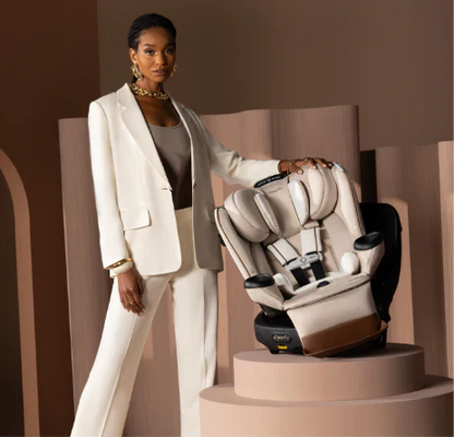 Evenflo  limited edition Gold Revolve 360 Extend Rotational All-in-One Car Seat champagne