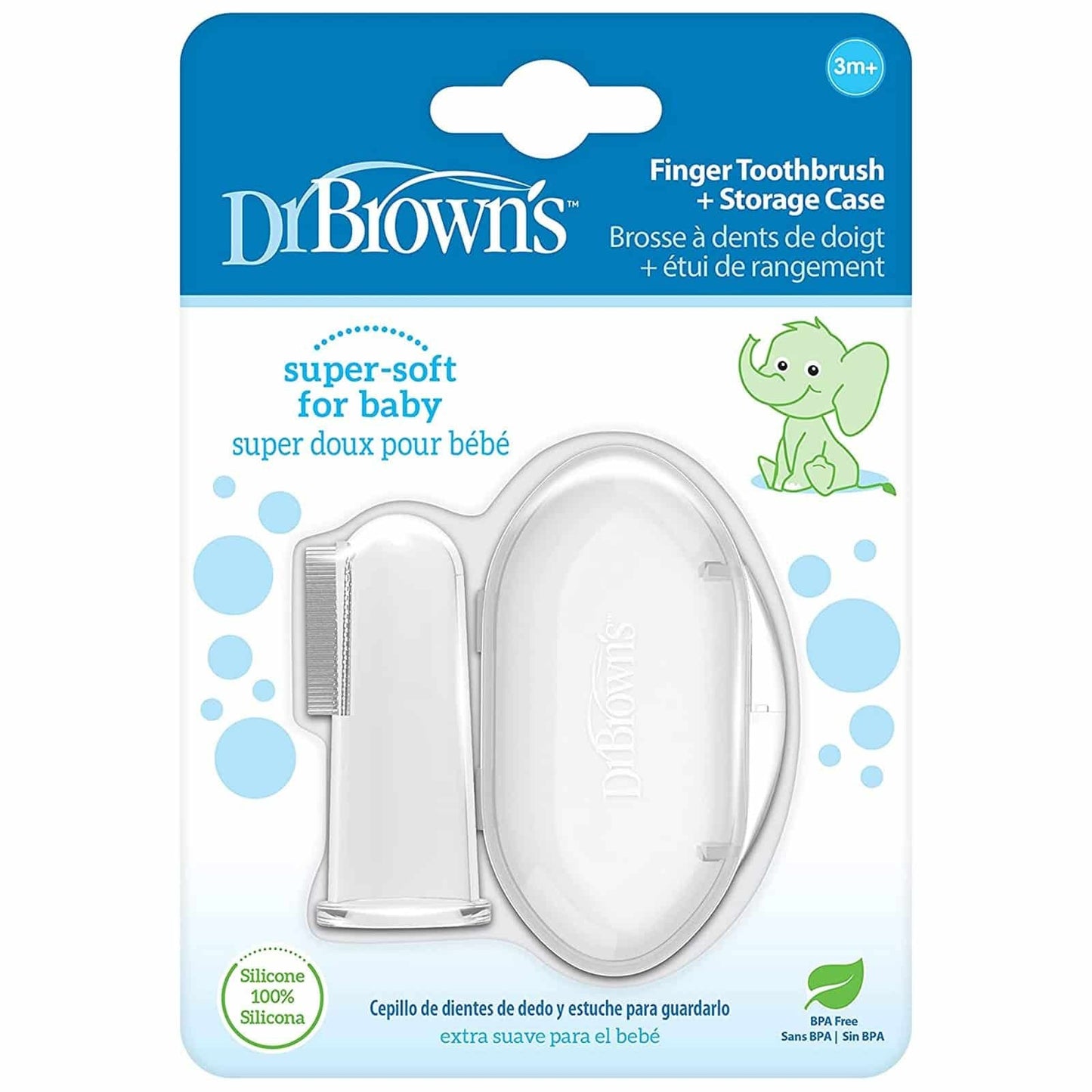 Dr. Brown's Finger Toothbrush with Storage Case