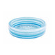 Three-layer inflatable pool with blue and white colors on a white background