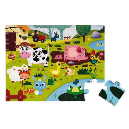 Janod Farm Friends Tactile Puzzle
