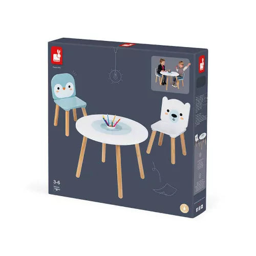 Janod Polar Table & Chairs Set