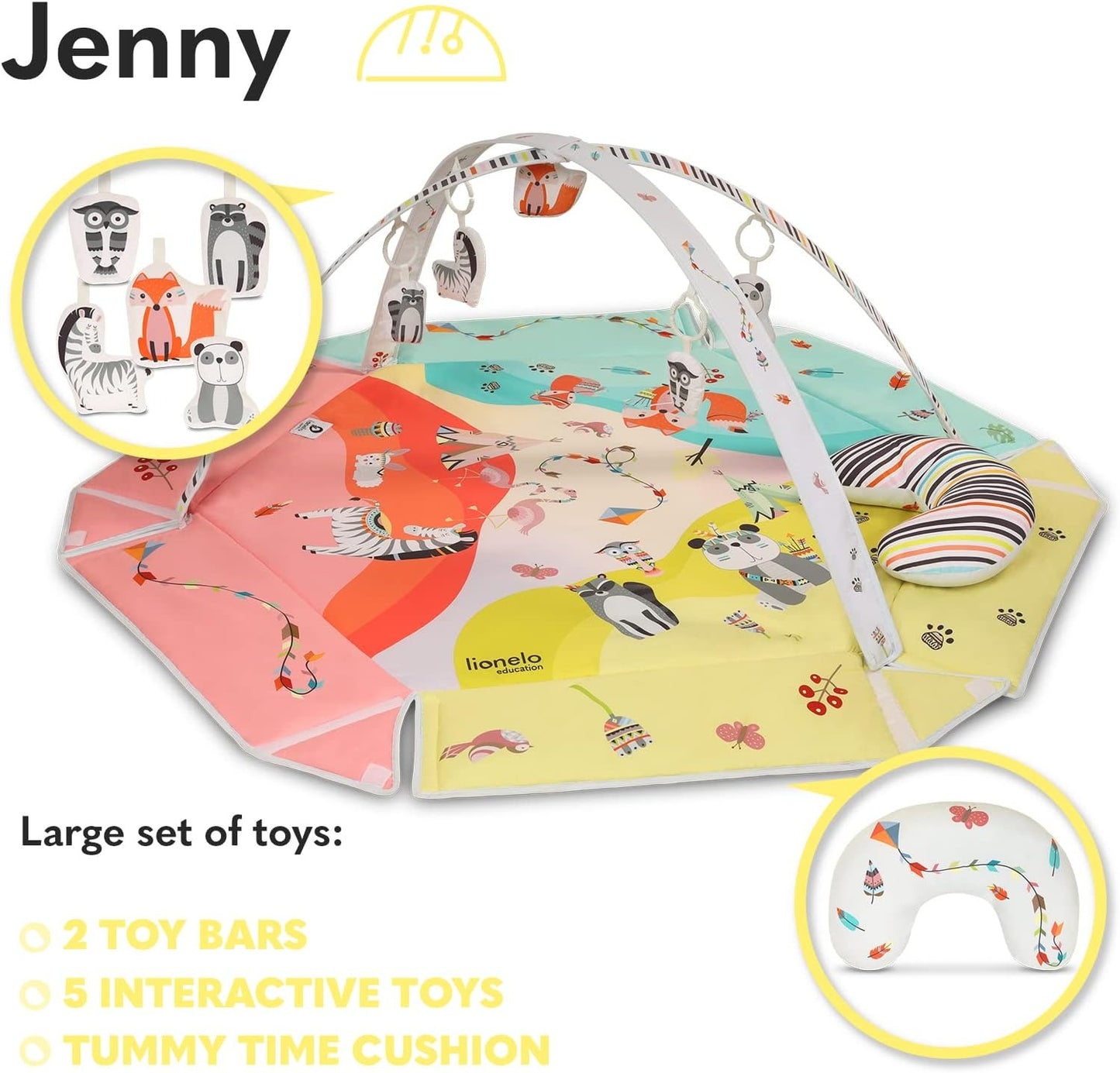 Lionelo Jenny Multicolor Playmat