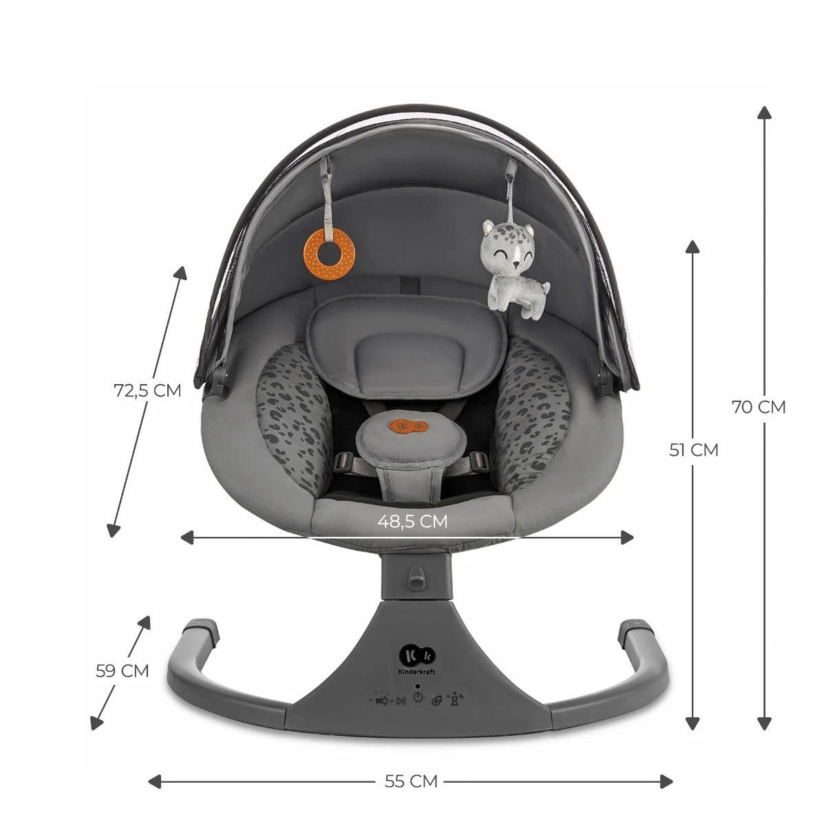 Electric rocker bouncer 2in1 LUMI 2