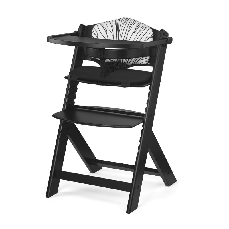 Enock Baby Highchair With Pillow Black And White