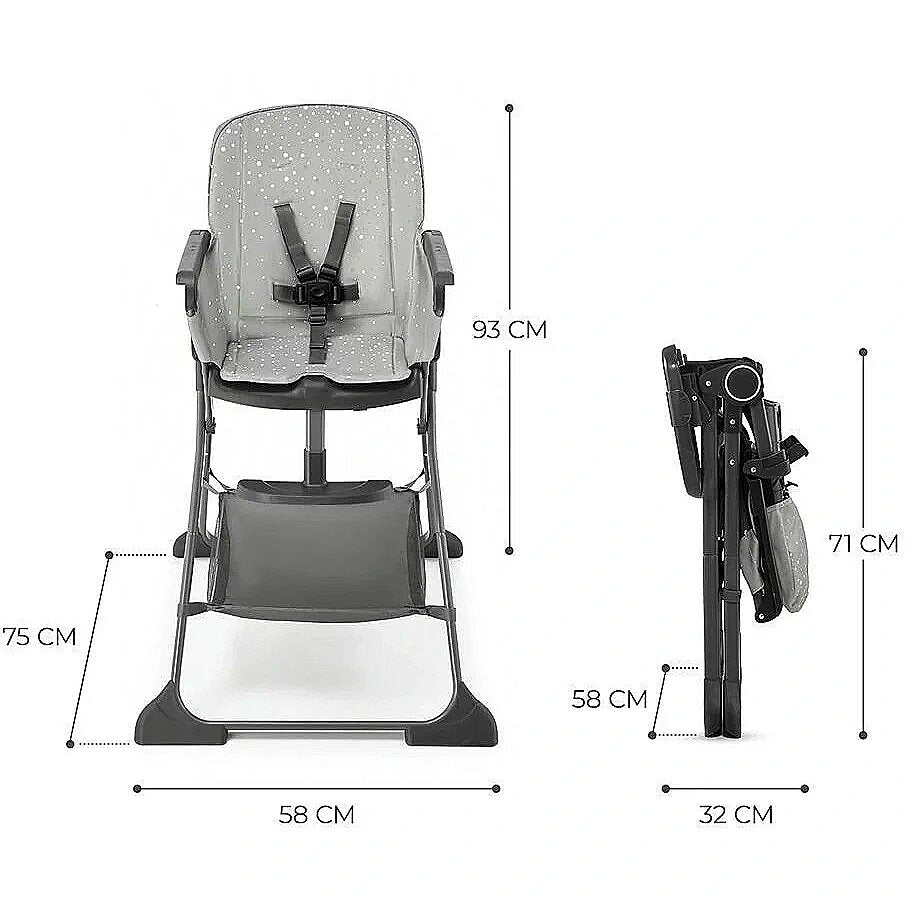 Feeding Chair Foldee Grey