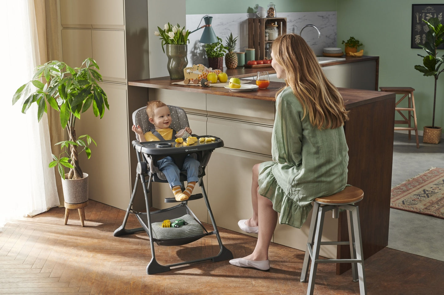 Feeding Chair Foldee Grey