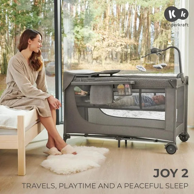 Travel Cot Joy 2 Dark Grey