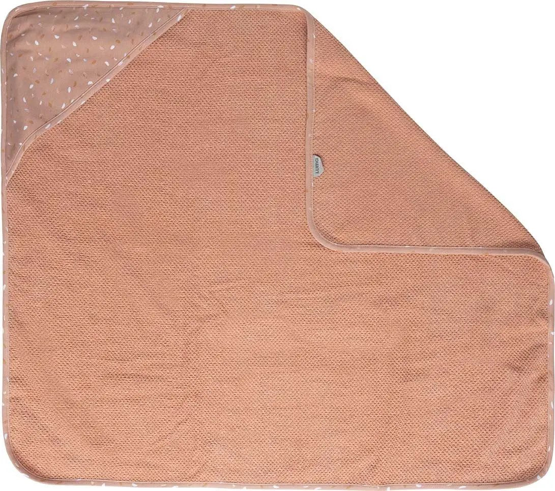 Luma Hooded Bath Cape Half Moon – Pink