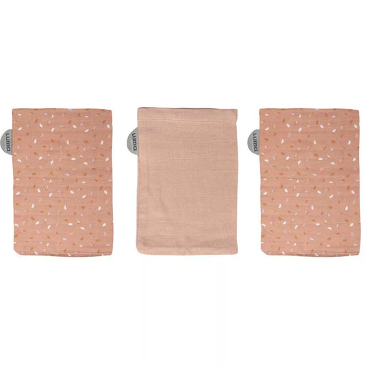 Luma Bamboo Muslin Washcloths – Half Moon (3 pcs)