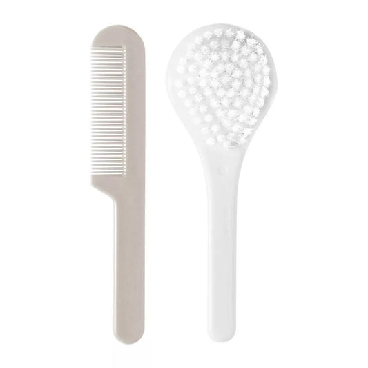 LUMA Comb and Hairbrush Set – White