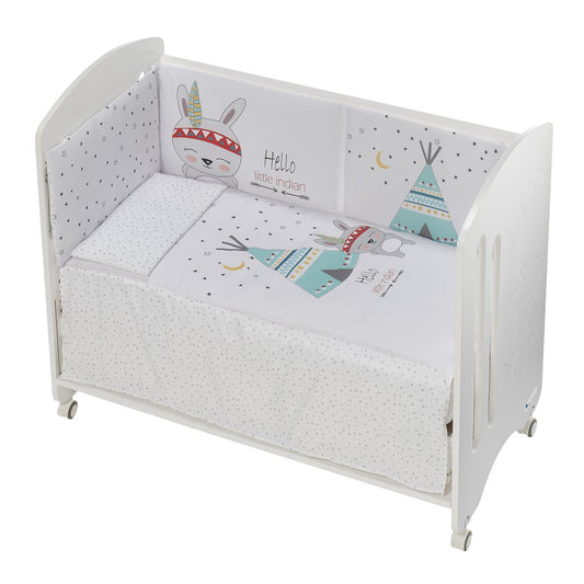 Lovely Transformable Co-sleeping Cot Bed in White