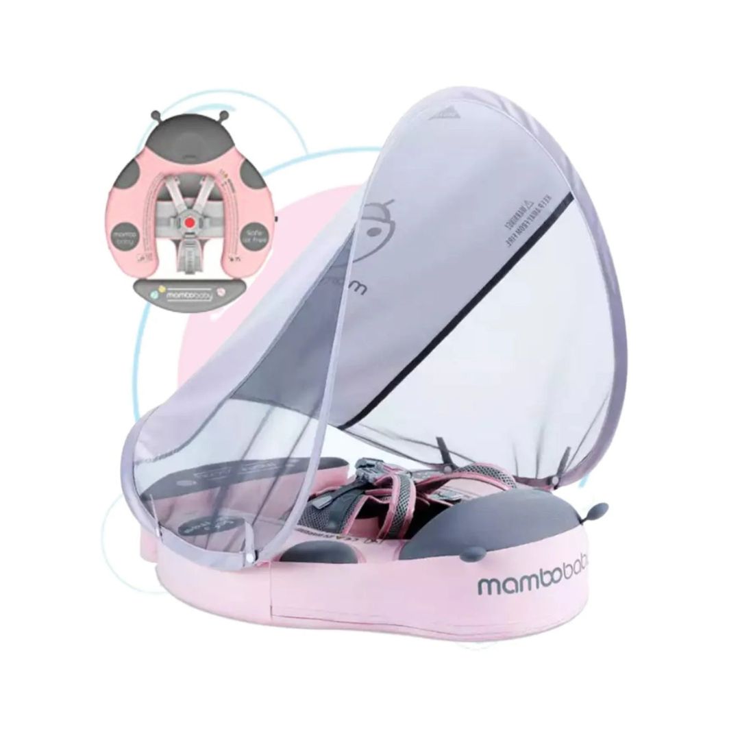 Mambobaby Non-Inflatable Chest Baby Float with Canopy - Lady Bird
