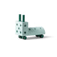 MODU Tiny Ride in Ocean Mint and Forest Green showing the compact ride-on assembly.