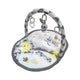 MOON Good Night baby mat featuring a single overhead arch with hanging plush toys.