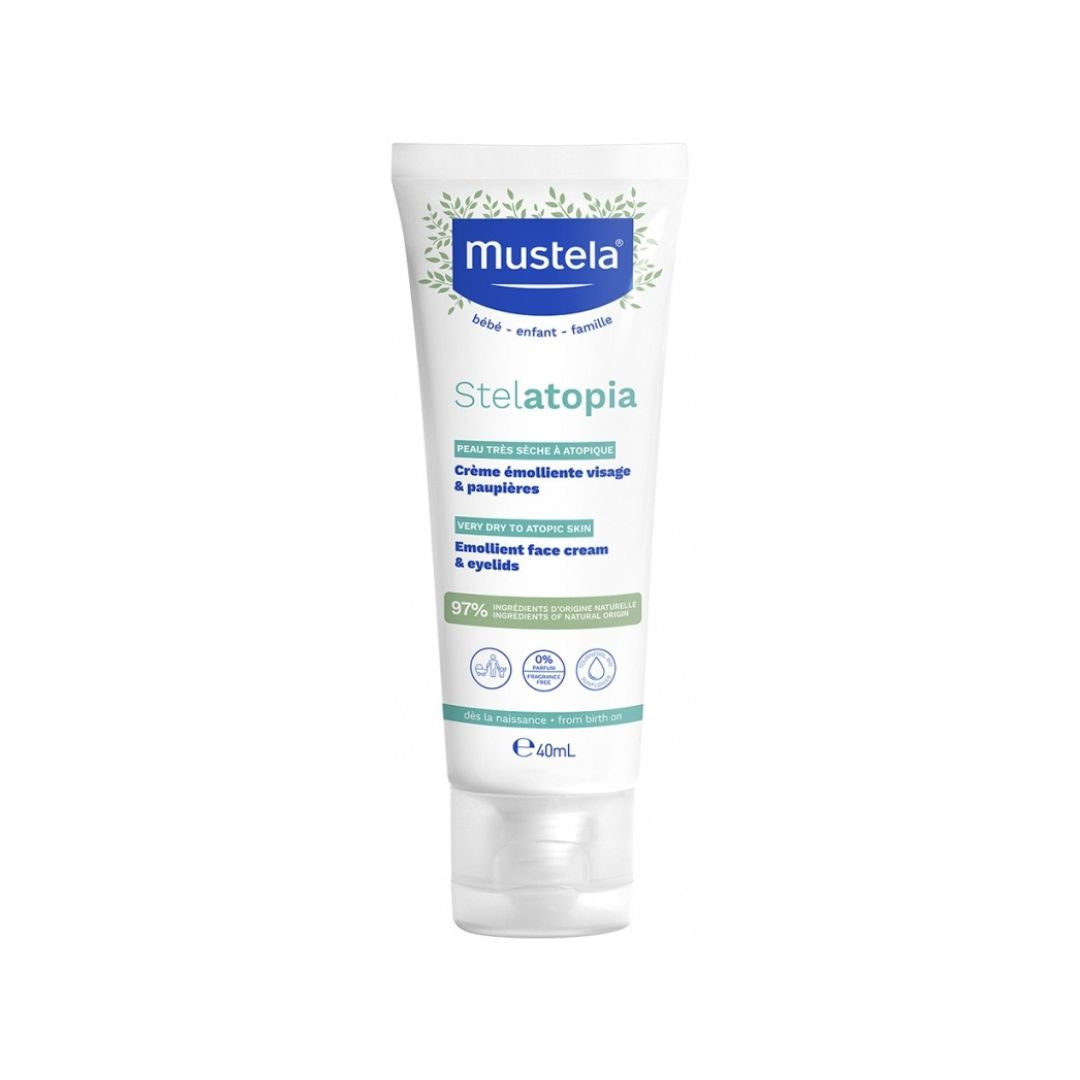Mustela Stelatopia: Emollient Face Cream – For Atopic-Prone Skin (40ml)