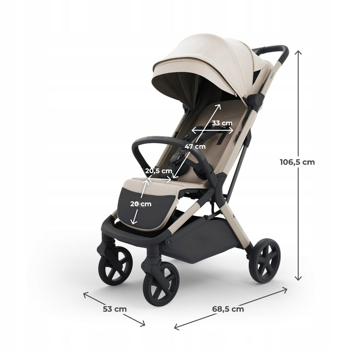 Kinderkraft Nubi 3 stroller - Beige