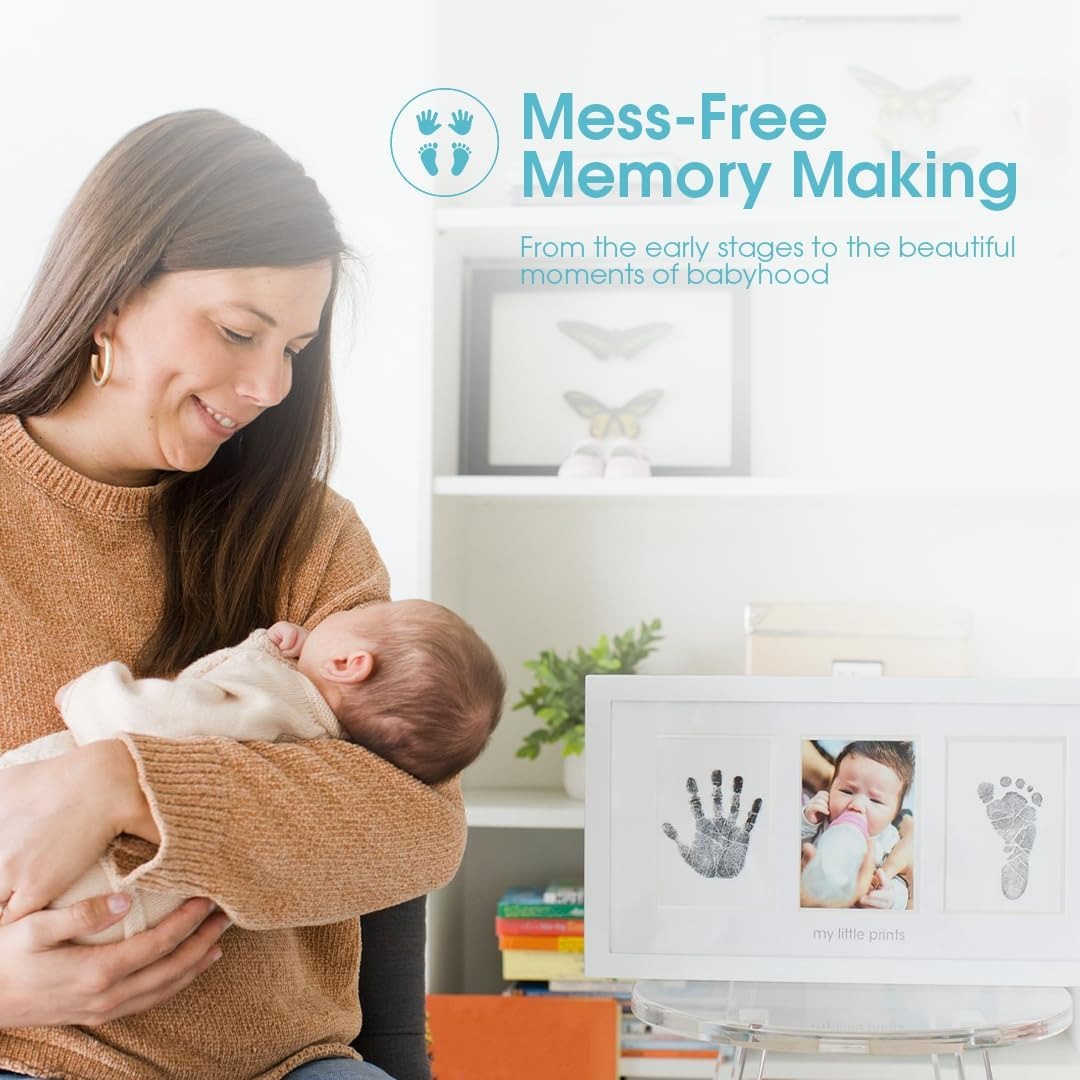 Newborn Handprint and Footprint Photo Frame Kit