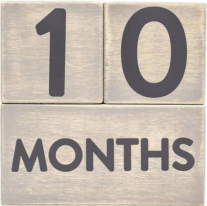 Wooden Milestone Age Blocks