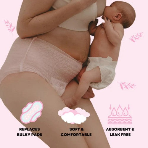 Partum Panties Disposable Underwear 5 Pack Large