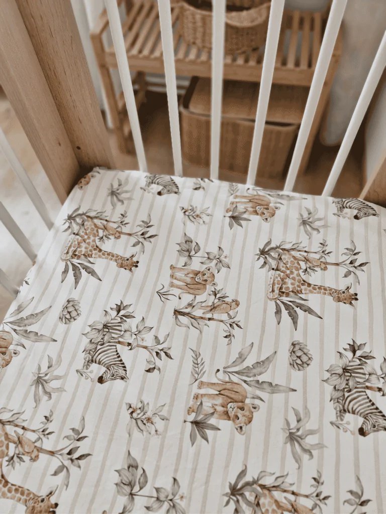 KOELL: Safari Collection - 100% Cotton Fitted Sheet (140x70 cm)