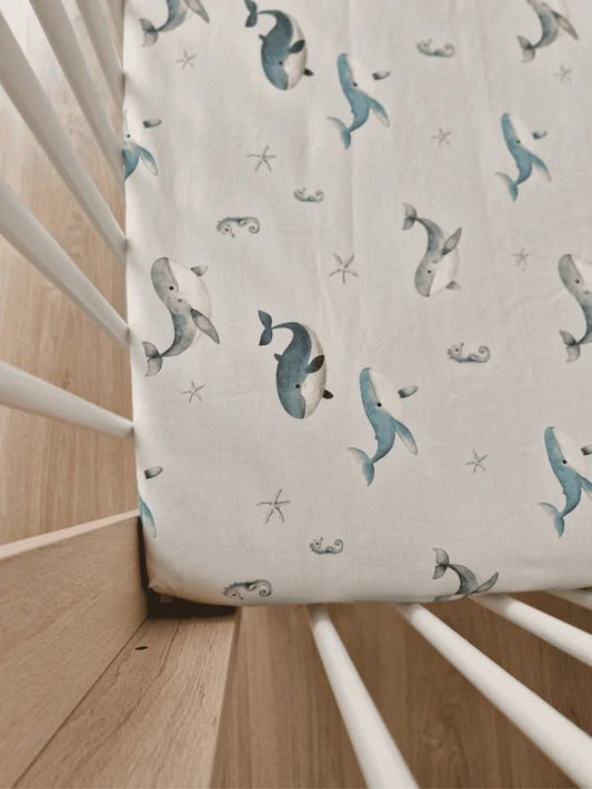 Koell: Cotton Sheet from the "Whales" Collection