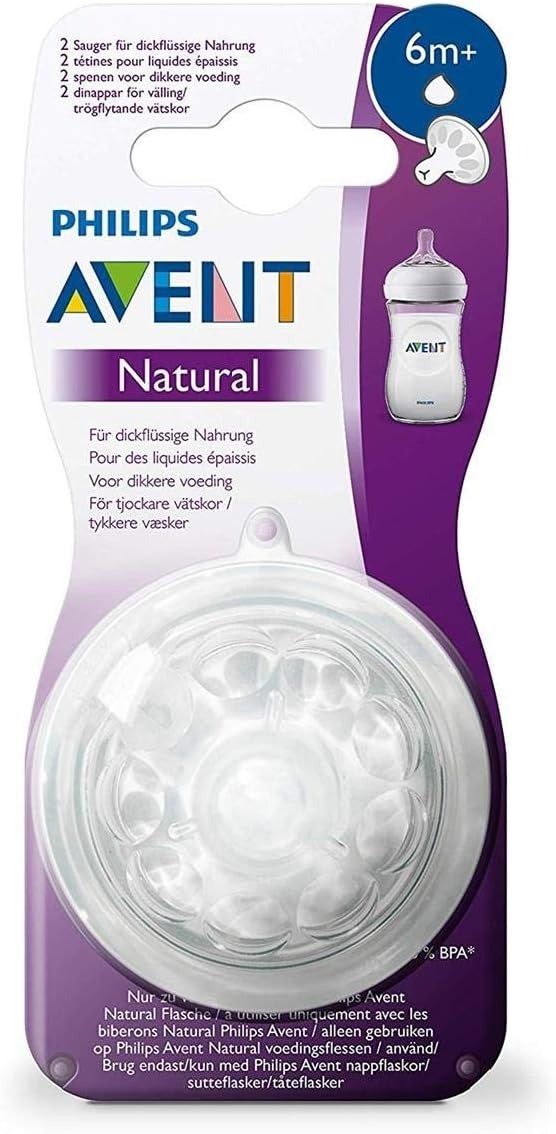 Avent Natural Baby Bottle Nipples (6m+)