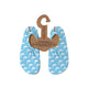 Slipstop Shark Light Blue Slippers Sea Shoes 18 TO 29
