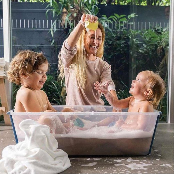 Stokke: Flexi Bath XL Folding Bathtub - White Grey