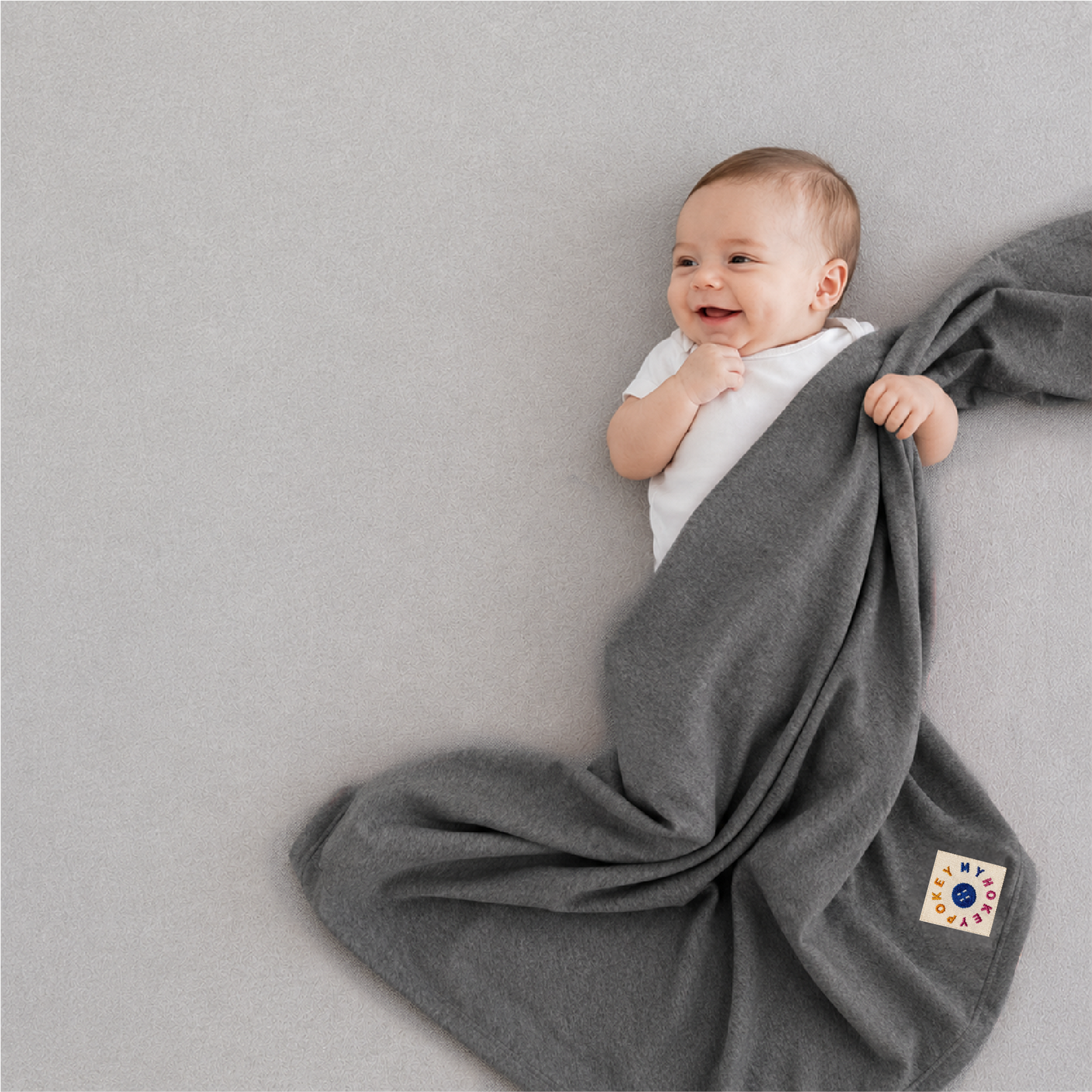 Ash grey Swaddling Blanket