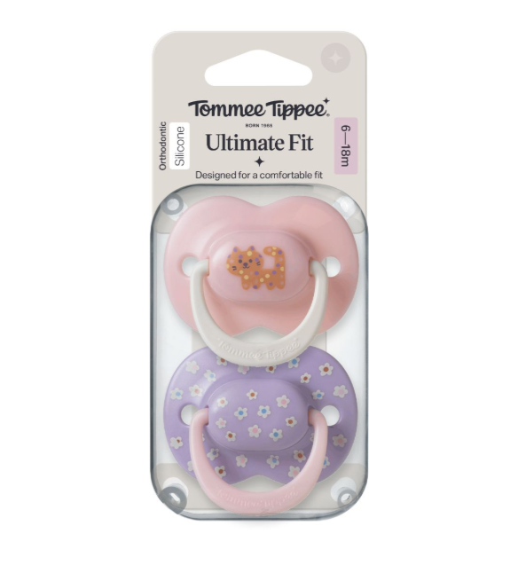 Tommee Tippee: Ultra Fit Decorated Soothers (6-18 Months) (2 Pack) - Assorted