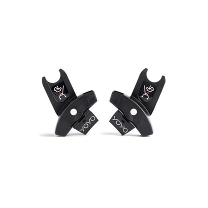 Two black archery bow nocks with 'YOYO' branding on a white background
